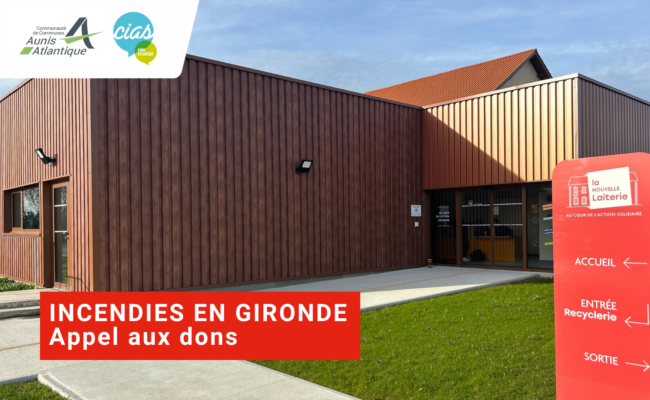 Appel aux dons en soutien aux sinistrés des incendies en Gironde