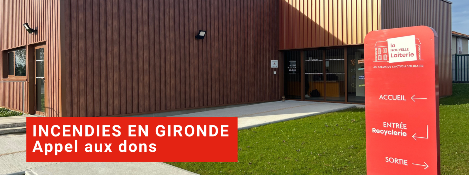 Appel aux dons en soutien aux sinistrés des incendies en Gironde